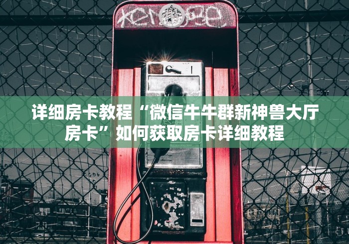 详细房卡教程“微信牛牛群新神兽大厅房卡”如何获取房卡详细教程 详细房卡教程“微信牛牛群新神兽大厅房卡”如何获取房卡详细教程